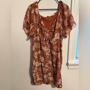Madewell sunflower dress